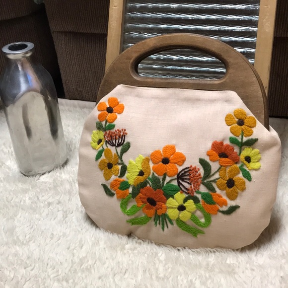 Lucky Brand Handbags - vintage never used- Hand stitched-unique handbag